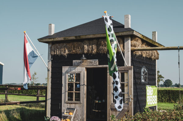 Wimpel met koeienprint