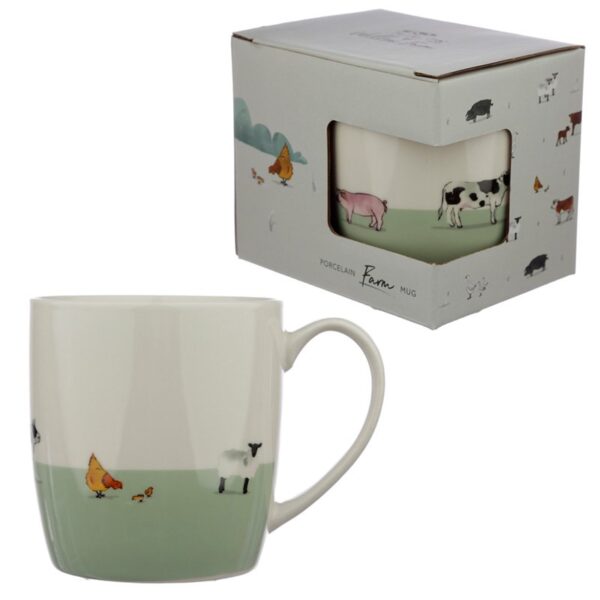 Mug with farm animals