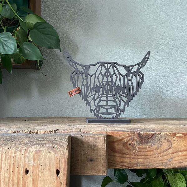 Mini geometric Scottish highlander